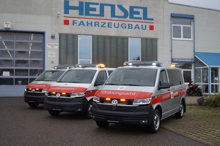 3x MZF Ordnungsamt Köln, Ort/Kunde: Stadt Köln, Fahrzeug:VW T6.1 Flachdach, Typ: MZF-MTW-MTF - HENSEL Fahrzeugbau - Auslieferung Kundenfahrzeug