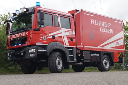 GW-T - Freiwillige Feuerwehr Oedheim, Ort/Kunde: Freiwillige Feuerwehr Oedheim, Fahrzeug:MAN TGM 13.290 4x4 BL, Typ: GW-T - HENSEL Fahrzeugbau - Auslieferung Kundenfahrzeug