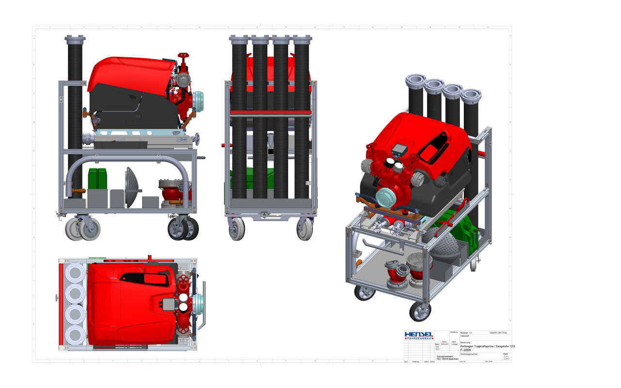 HENSEL ROLLWAGEN DETAIL CAD PLANUNG