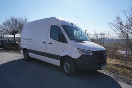 Sortimo Ausbau - Rauch, Ort/Kunde: Rauch Möbelwerke GmbH, Fahrzeug: MB Sprinter, Typ: Ausbau - HENSEL Fahrzeugbau - Auslieferung Kundenfahrzeug