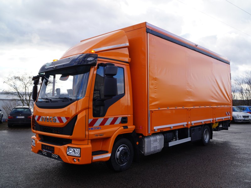 Pritschenaufbau, Ort/Kunde: , Fahrzeug: IVECO Eurocargo ML75E19P, Typ: Pritschenaufbau - HENSEL Fahrzeugbau - Auslieferung Kundenfahrzeug