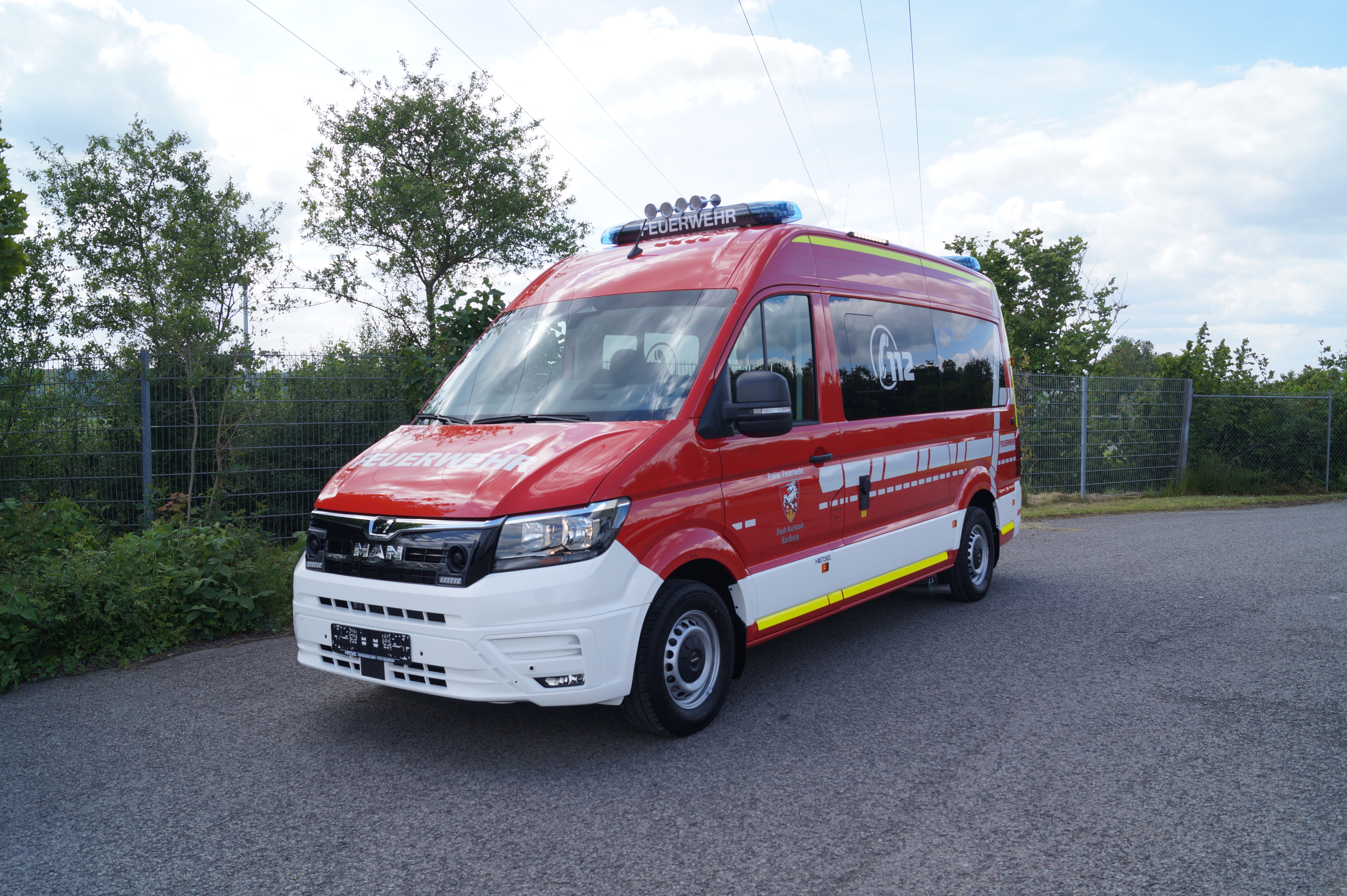 MZF - Karlburg, Ort/Kunde: Stadt Karlstadt, Fahrzeug: MAN TGE (3640) HD, Typ: MZF-MTW-MTF - HENSEL Fahrzeugbau - Auslieferung Kundenfahrzeug