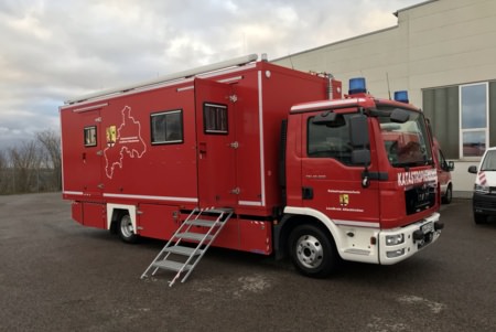 ELW 2 - Altenkirchen Kreis, Ort/Kunde: Kreisverwaltung Altenkirchen, Fahrzeug: MAN TGL, Typ: ELW2 - HENSEL Fahrzeugbau - Auslieferung Kundenfahrzeug
