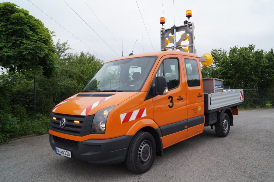 Umbauarbeiten - Autobahndirektion, Ort/Kunde: Autobahnmeisterei Herrieden, Fahrzeug: VW Crafter & Renault Master, Typ: Pritschenaufbau - HENSEL Fahrzeugbau - Auslieferung Kundenfahrzeug