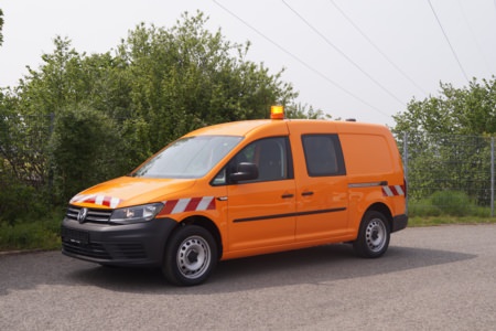 Ausbau VW Caddy - Spindler, Ort/Kunde: Spindler GmbH & Co KG, Fahrzeug: VW Caddy Maxi, Typ: Ausbau - HENSEL Fahrzeugbau - Auslieferung Kundenfahrzeug
