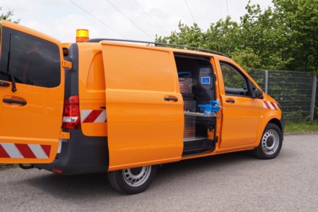 HENSEL Fahrzeugbau - Vito Kastenwagen Kläranlage - Lauda-Königshofen, Kunde: Stadt Lauda-Königshofen