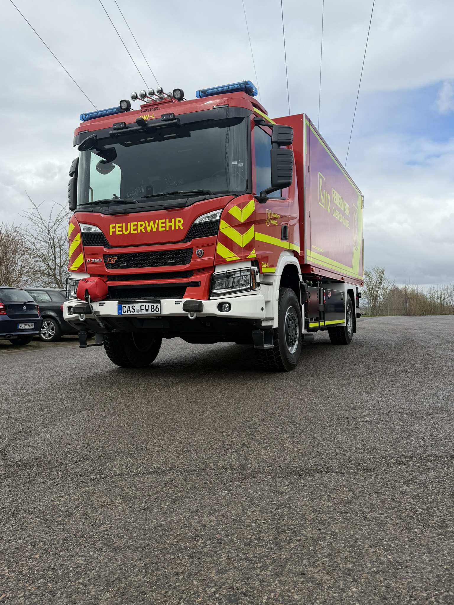 GW-L - Castrop-Rauxel, Ort/Kunde: Stadtverwaltung Castrop-Rauxel, Fahrzeug: SCANIA P360B4x4HA, Typ: GW-L1 - HENSEL Fahrzeugbau - Auslieferung Kundenfahrzeug