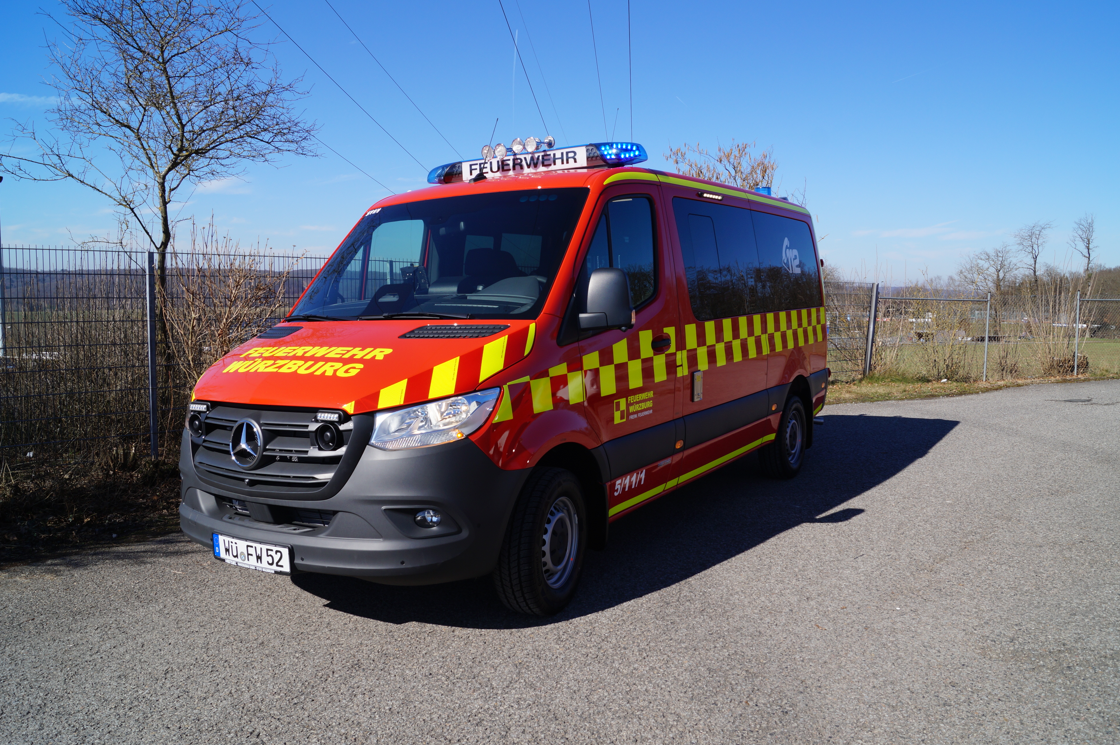 5x MZF - BF Würzburg, Ort/Kunde: Stadt Würzburg, Fahrzeug: MB Sprinter 417 CDI  (3665) FD, Typ: MZF-MTW-MTF - HENSEL Fahrzeugbau - Auslieferung Kundenfahrzeug