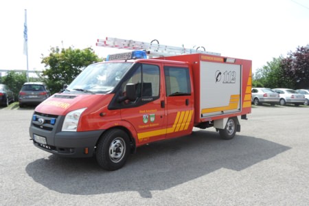 Leiterlagerung - Boxbrunn, Ort/Kunde: Feuerwehr Boxbrunn, Fahrzeug: Ford Transit, Typ: Reparatur - HENSEL Fahrzeugbau - Auslieferung Kundenfahrzeug