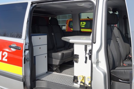 Umbau MTF zum ELW - Fa. Daimler, Düsseldorf, Detailansicht