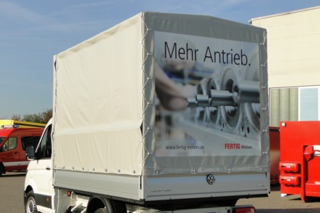 HENSEL Fahrzeugbau - Plane - Spriegelaufbau - Hettinger Autohaus MAR, Kunde: Autohaus Hettinger GmbH
