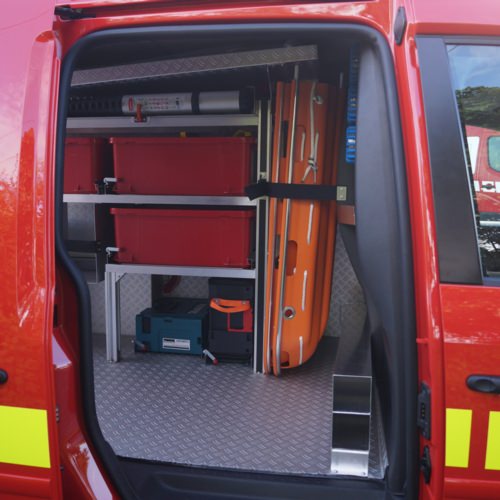HENSEL Fahrzeugbau - Ausbau VW Caddy - Niederanven, Luxemburg, Kunde: Administration Communale