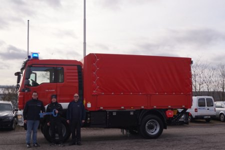 Versorgungs-LKW - Waldaschaff, Detailansicht