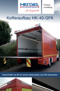 Kofferaufbau HK-40-GFK - HENSEL Fahrzeugbau