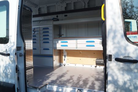 Sortimo- Ausbau montieren - Mainfranken Netze, Würzburg, Detailansicht