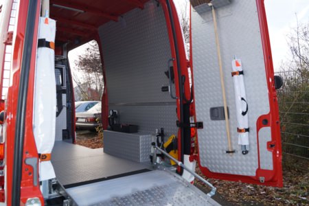 GW-L auf Kastenwagen - Haltern, Detailansicht