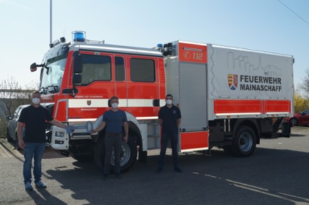 Versorgungs-LKW Mainaschaff, Detailansicht
