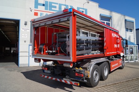 HENSEL Fahrzeugbau - WLF + AB-CO2 Löschanlage  Mainsite WF, Kunde: Mainsite GmbH & Co. KG