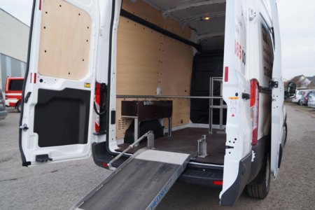 Umbau Essenswagen - BRK Würzburg, Detailansicht