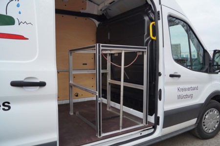 Umbau Essenswagen - BRK Würzburg, Detailansicht