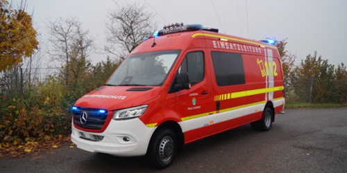 ELW UG-ÖEL - Landratsamt Rhön-Grabfeld, Ort/Kunde: Landratsamt Rhön-Grabfeld, Fahrzeug: MB Sprinter 519 CDI (4325) HD, Typ: ELW-UG-OEEL - HENSEL Fahrzeugbau - Auslieferung Kundenfahrzeug