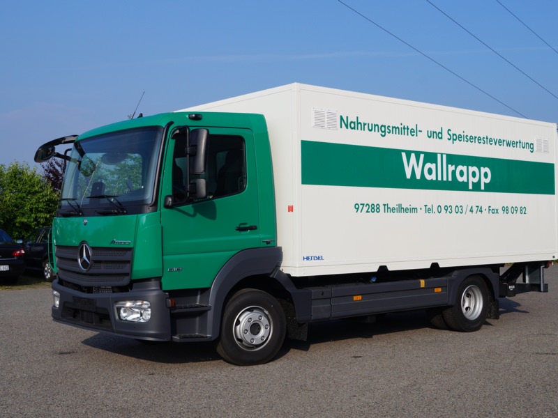 Kofferaufbau - Fa. Wallrapp, Ort/Kunde: Roland Wallrapp, Fahrzeug: MB Atego 818 l 4x2 Radstand 3620, Typ: Kofferaufbau - HENSEL Fahrzeugbau - Auslieferung Kundenfahrzeug