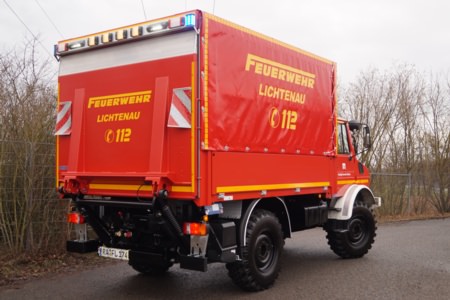 HENSEL Fahrzeugbau - Umbau Unimog 1300 L zum Gerätewagen Lichtenau, Kunde: Stadt Lichtenau
