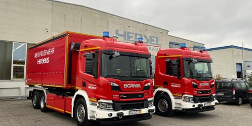 2x WLF - Heraeus Hanau WF, Location/customer: Heraeus Site Operations GmbH & Co. KG, Chassis: SCANIA P 360 B6x2 4NA, Type: WLF - HENSEL Fahrzeugbau - delivered customer vehicle