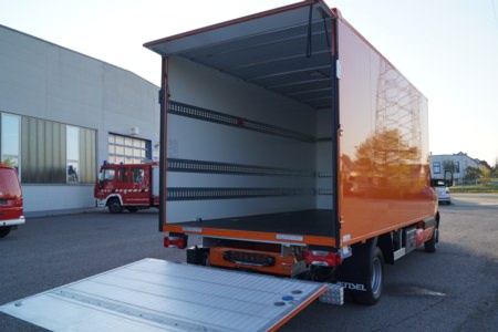 Kofferaufbau - Team Orange, Detailansicht