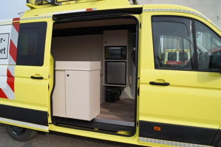 Umbau zum Begleitfahrzeug - Remlingen JAWE Logistik, Detailansicht