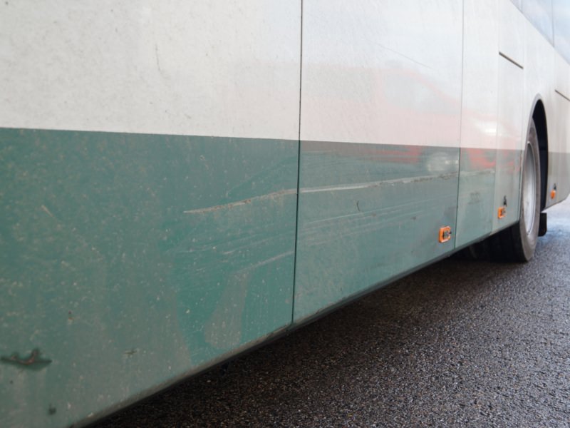 HENSEL Fahrzeugbau - Seitenschaden links instandsetzen - OVF, Kunde: Omnibusverkehr Franken GmbH