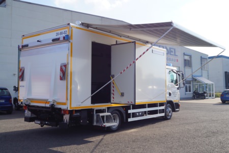 Betreuungs-LKW - Stormarn, Detailansicht