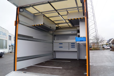 Ausbau Ladungssicherung - Bauhof Würzburg von HENSEL Fahrzeugbau
