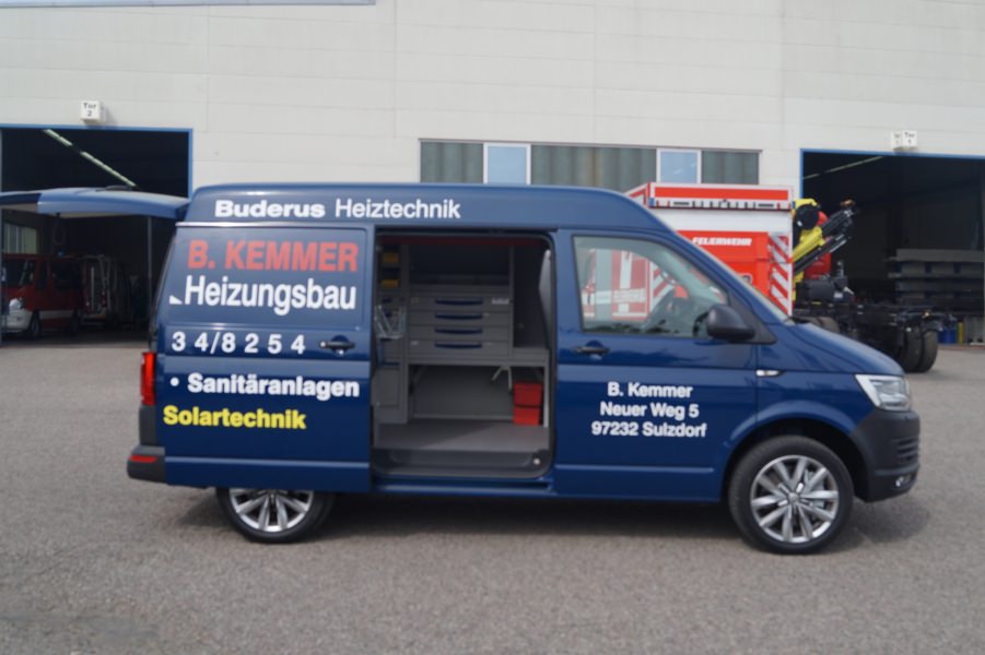 HENSEL Fahrzeugbau - Sortimo Umbau - Kemmer, Sulzdorf, Kunde: Heizung-Sanitär Bruno Kemmer