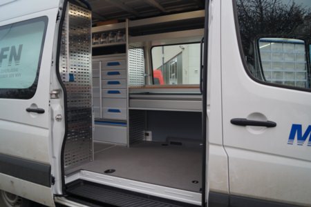 Sortimo Ausbau - Mainfranken Netze, Würzburg, Detailansicht