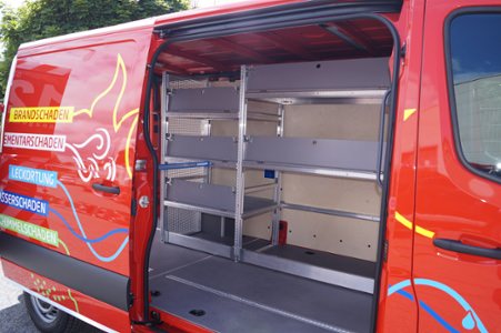 HENSEL Fahrzeugbau - Fahrzeugausbau Erlangen M112 Schadenmanagement, Kunde: Rainbow International M112 Schadenmanagement GmbH