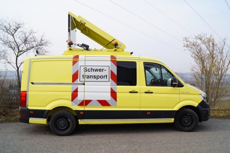 Umbau zum Begleitfahrzeug - Remlingen JAWE Logistik, Detailansicht