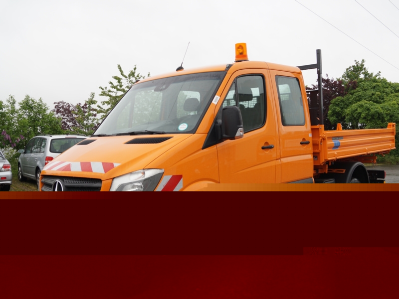 Nachrüstung Anhängekupplung - Daimler, Schweinfurt, Ort/Kunde: Daimler  AG, Fahrzeug: Sprinter 516 CDI Werkspritsche, Radstand 4325mm, Typ: Pritschenaufbau - HENSEL Fahrzeugbau - Auslieferung Kundenfahrzeug