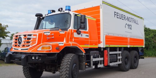 GW-Logistik - Düsseldorf, Ort/Kunde: Düsseldorf, Fahrzeug: MB Zetros 2733 A, Typ: GW-T - HENSEL Fahrzeugbau - Auslieferung Kundenfahrzeug