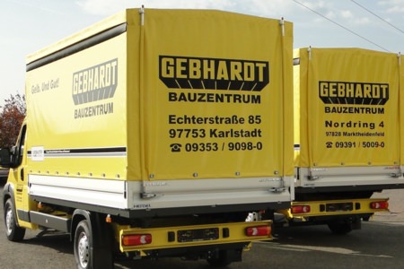 HENSEL Fahrzeugbau - 2x Pritschenaufbau Marktheidenfeld, Kunde: Gebhardt Bauzentrum GmbH & Co. KG