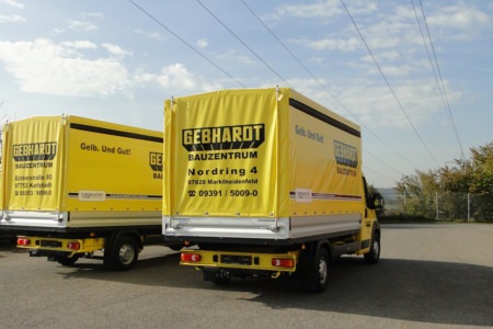 HENSEL Fahrzeugbau - 2x Pritschenaufbau Marktheidenfeld, Kunde: Gebhardt Bauzentrum GmbH & Co. KG