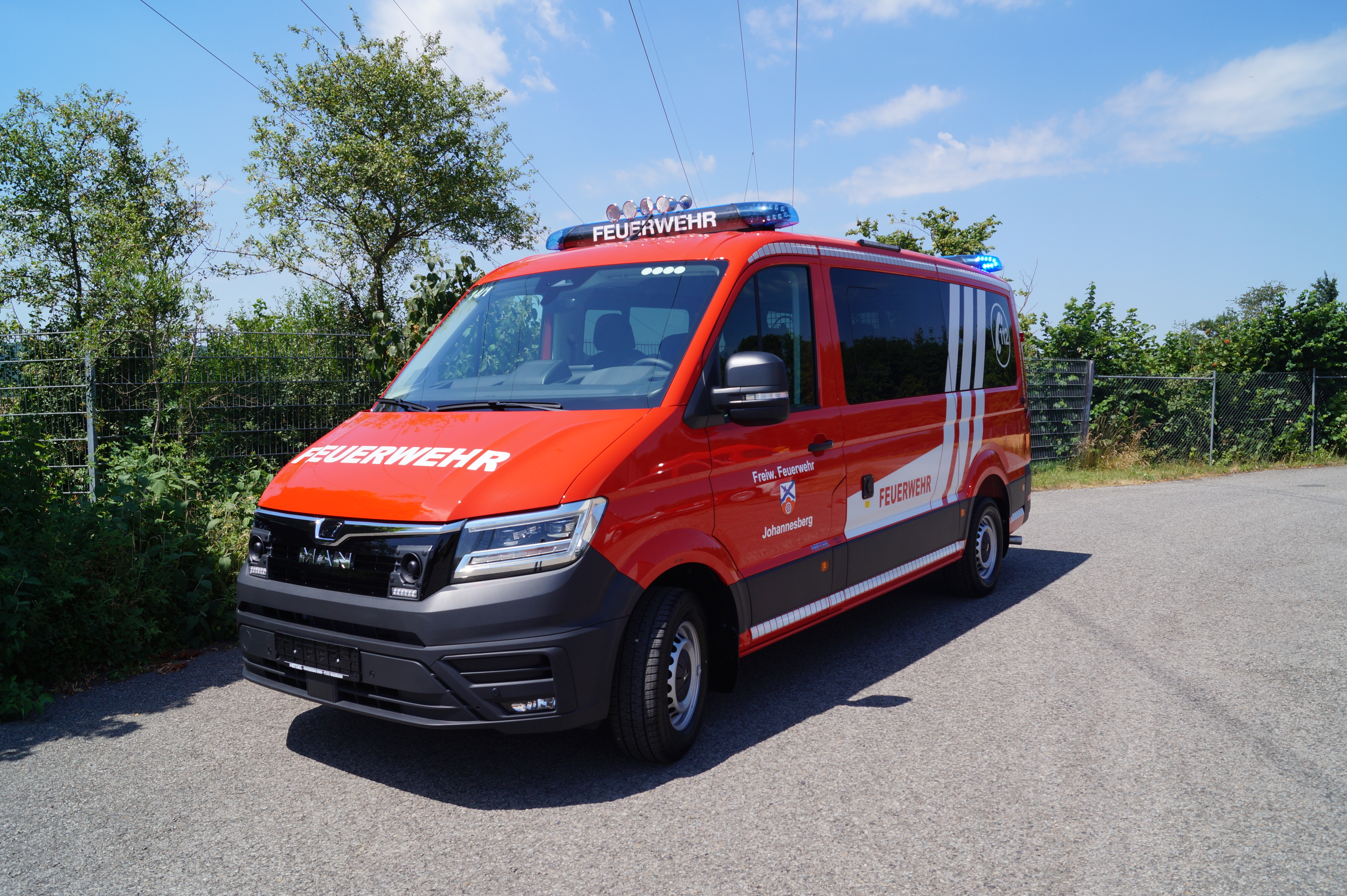 MTW - Johannesberg, Ort/Kunde: Gemeinde Johannesberg, Fahrzeug: MAN TGE 3.180 FD, Typ: MZF-MTW-MTF - HENSEL Fahrzeugbau - Auslieferung Kundenfahrzeug