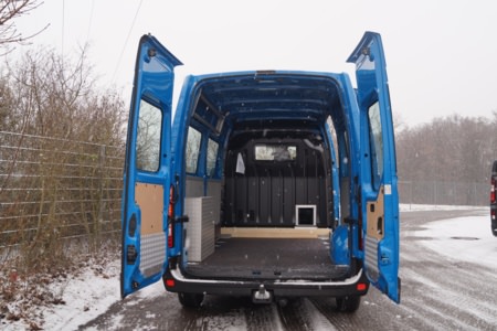 HENSEL Fahrzeugbau - Innenausbau Opel Movano - Würzburg, Kunde: Schwarz GmbH