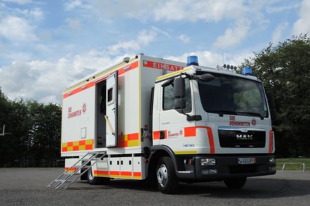 ELW2 Johanniter München, Ort/Kunde: Johanniter München, Fahrzeug: MAN TGL 8.180, Typ: ELW2 - HENSEL Fahrzeugbau - Auslieferung Kundenfahrzeug