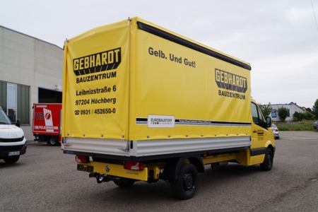 Planengestell mit Dachspoiler - Fa. Gebhardt, Marktheidenfeld, Detailansicht