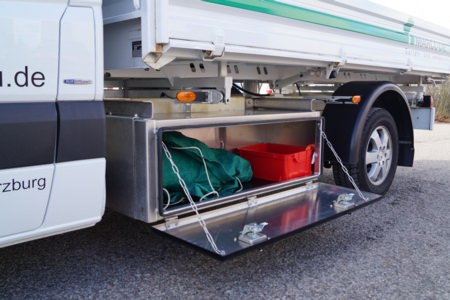 Werkzeugkästen - Fa. Galabau, Detailansicht