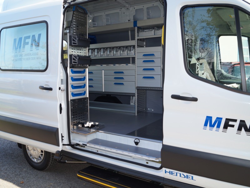 HENSEL Fahrzeugbau - Sortimo-Ausbau - Fa. Mainfranken Netze, Kunde: Mainfranken Netze GmbH
