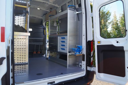 Sortimo-Ausbau - Fa. Mainfranken Netze, Detailansicht