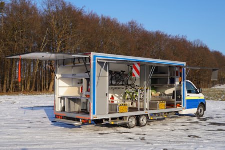 Kofferaufbau - Jugendverkehrsschule Lohr, Detailansicht