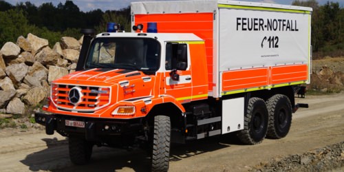 GW-Logistik - Düsseldorf, Ort/Kunde: Düsseldorf, Fahrzeug: MB Zetros 2733A 6x6, Typ: GW-T - HENSEL Fahrzeugbau - Auslieferung Kundenfahrzeug
